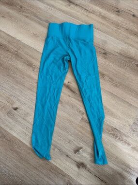 Carbon38 Teal High-Waist Leggings